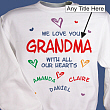 5632x - All Our Hearts Personalized Sweatshirt