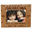 96321 - All Our Hearts Personalized Wood Picture Frame