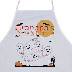 Boos and Ghouls Personalized Halloween Apron