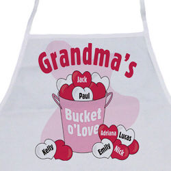 Bucket of Love Personalized Apron