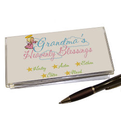 Heavenly Blessings Personalized Checkbook Cover