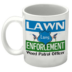 Lawn Enforcement Ceramic Coffee Mug