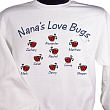 51898X - Love Bugs Personalized Sweatshirt