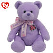 870008 - Love To Mom ©Ty Inc. Beanie Babies 2.0 Plush Purple Bear