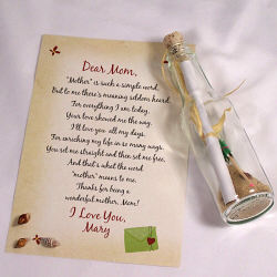 Mother's Day Message In A Bottle 