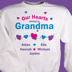Our Hearts Personalized Sweatshirt