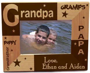 Personalized All About Grandpa Photo Frame