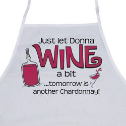 Wines A Bit Personalized Apron