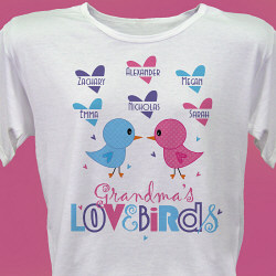 Love Birds Personalized Scoop Neck T-Shirt