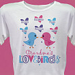 Love Birds Personalized Scoop Neck T-Shirt 912694X