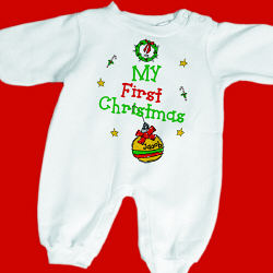 My 1st Christmas Romper