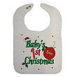 85578 - Baby's 1st Christmas Personalized Baby Bib