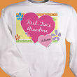 First -Time Grandma New Baby Personalized Sweatshirt