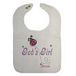 God's Girl Personalized Baby Bib