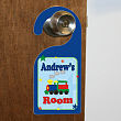 New Baby "All Aboard Baby Train" Personalized Doorhanger