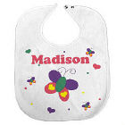 New Baby "Beautiful Butterfly" Personalized Baby Bib