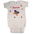 New Baby "Beautiful Butterfly" Personalized Infant Creeper