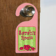 New Baby "Lovely As A Rose" Personalized Doorhanger