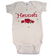New Baby "Lovely As A Rose" Personalized Infant Creeper