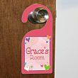 New Baby "She's All Heart" Personalized Doorhanger
