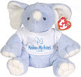 8314143 - New Baby Boy Pacifier Blue Personalized ©Ty Inc. "Baby Blue Winks" Elephant