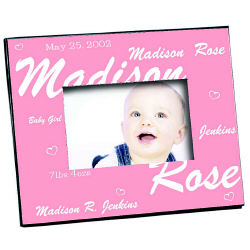 New Baby Girl Printed Frame