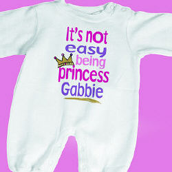 Not Easy Being A Princess Fleece Romper