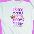 Not Easy Being A Princess Youth Sweatshirt 5338x