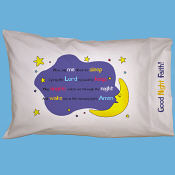 Now, I Lay Me Down Prayer Pillowcase