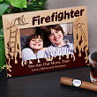 Personalized Firefighter Wood Picture Frame