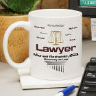 Personalized Lawyer Coffee Mug