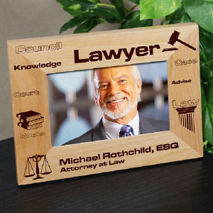 Personalized Lawyer Picture Frame