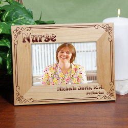 Personalized Nurse Wood Picture Frame