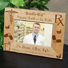 Personalized Pharmacist Wood Picture Frame