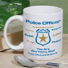 Personalized Police Officer Coffee Mug