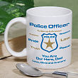 Personalized Police Officer Coffee Mug 227750