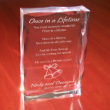 710541 - Once In A Lifetime Wedding Keepsake Block