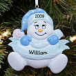 Personalized baby's first christmas ornament - Baby Boy Design 825203