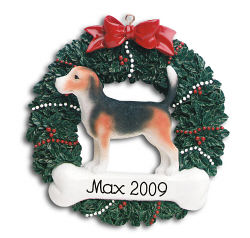 Beagle Personalized Pet Ornament