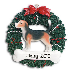 Beagle Personalized Pet Ornament