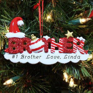 Brother Personalized Christmas Ornament