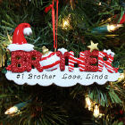 Brother Personalized Christmas Ornament