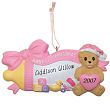 84683 - Baby Bottle Girl Personalized Christmas Ornament