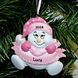 825193 - Baby Snowbaby Girl Personalized Christmas Ornament 