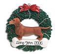 88843 - Dachshund Personalized Pet Ornament