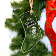 Family Personalized Glass Stocking Ornament 825464S