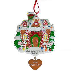 Gingerbread House Personalized Ornament