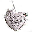 820413 - In Our Hearts Personalized Ornament