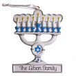 Menorah Personalized Christmas Ornament