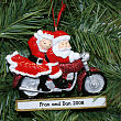 825163 - Mrs. Claus and Santa Personalized Christmas Ornament 